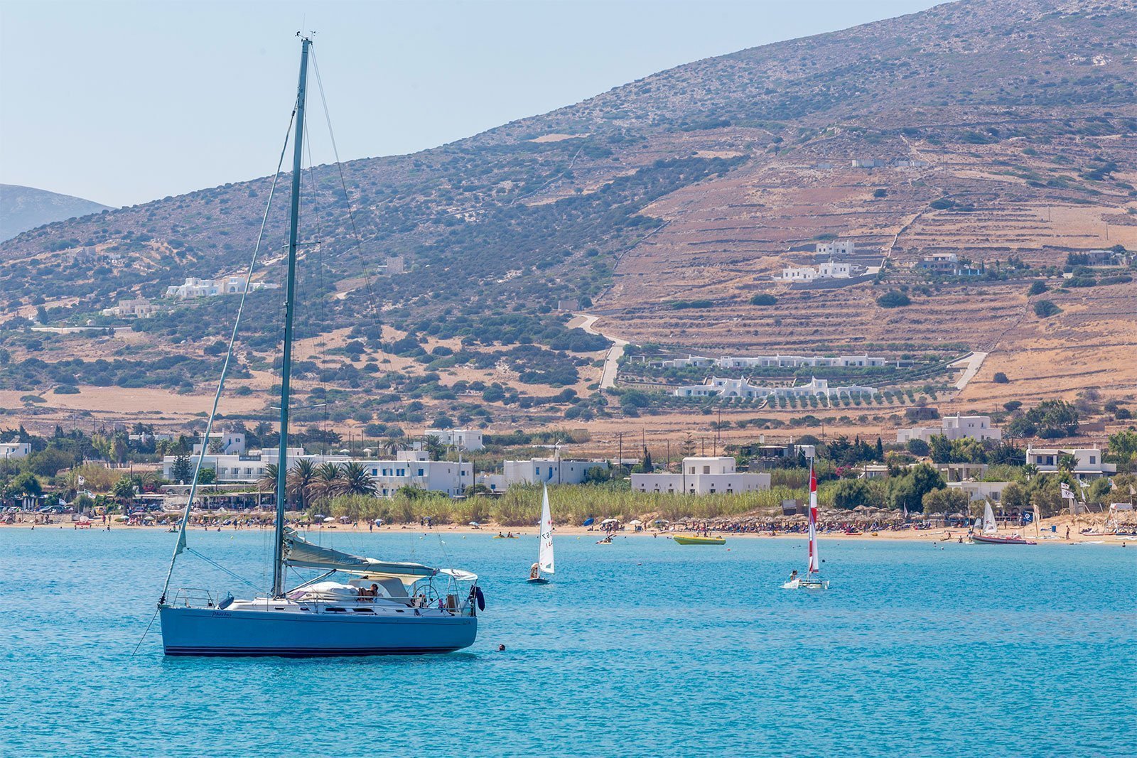 sandy beaches in Paros